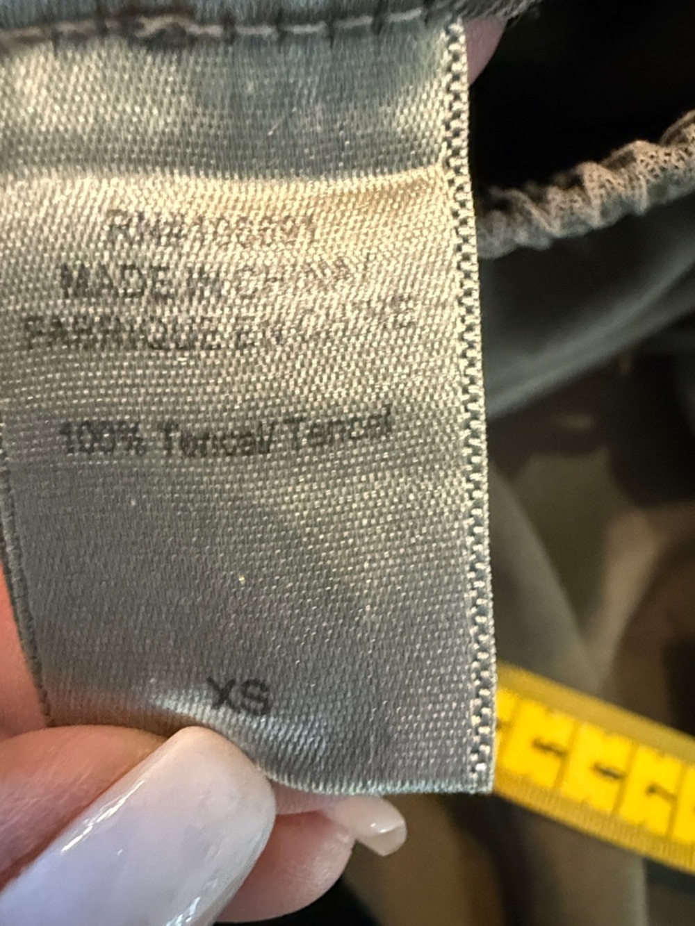 TENCIL Olive Green Drawstring Jogger Pants WITH POCKETS AND 2” waistband - Picture 6 of 7